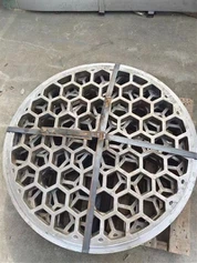 Odlewana taca na okrągły materiał odporny na ciepło stal